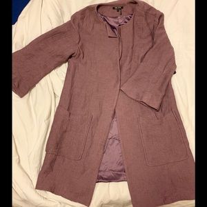 Saturday Sale!NIC+ZOE plum textured jacket NWT!